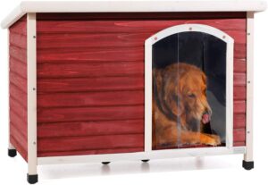 Petsfit Weatherproof Wooden Outdoor Dog House