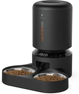 Automatic dog feeder for two dogs