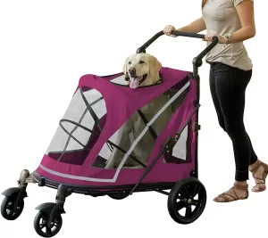 Pet Gear NO-Zip Pet Stroller with Dual Entry